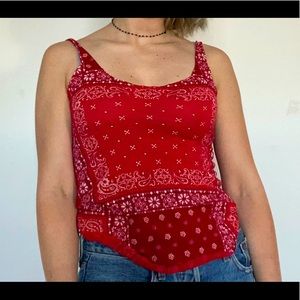 vintage paisley tank top
